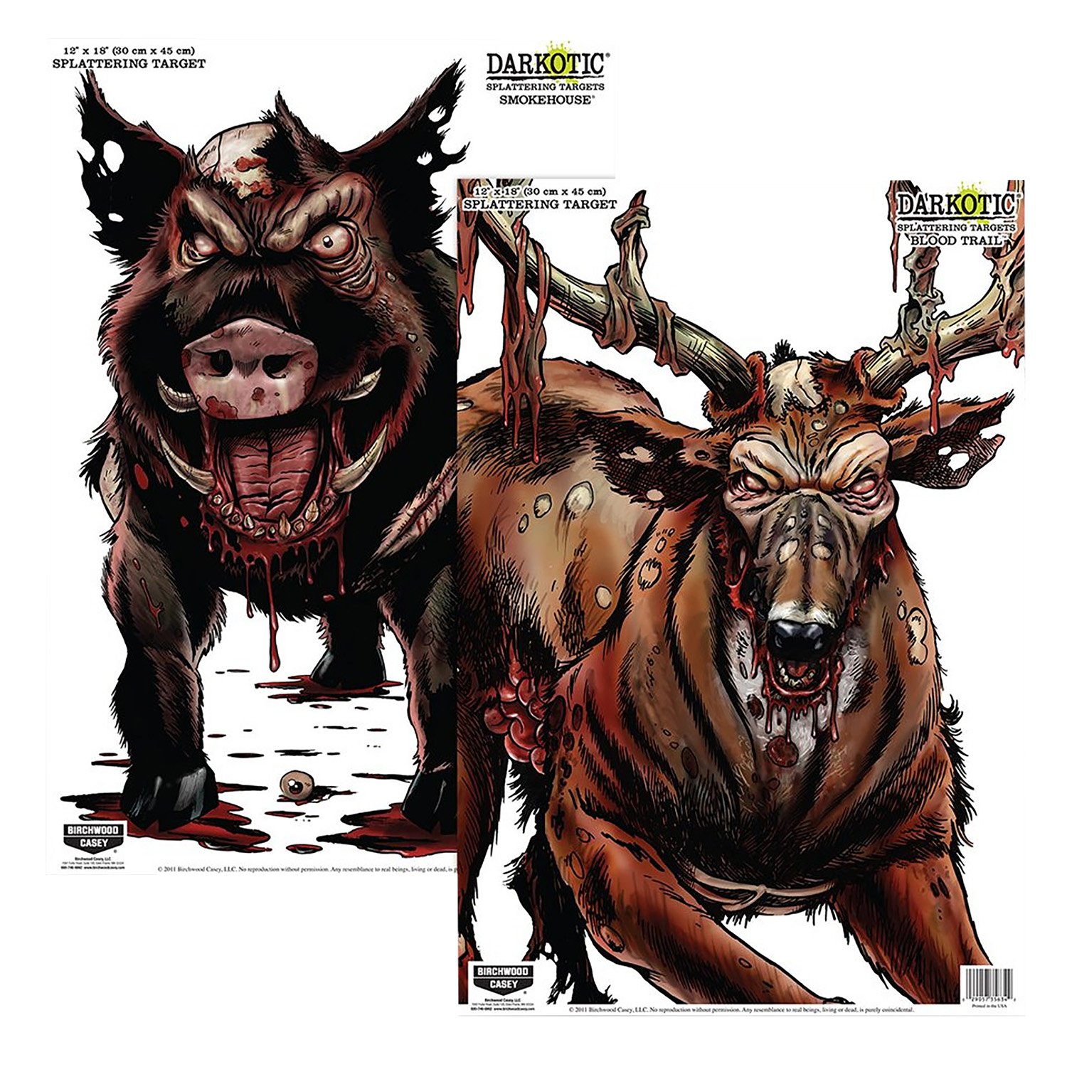 Birchwood Casey 35627 Zombie Targets 12x18 in Splatter 8 Pack