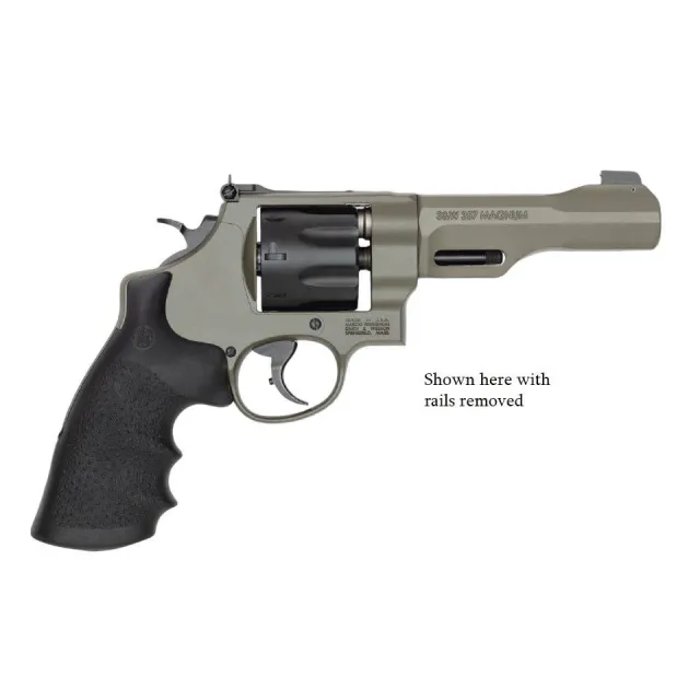 USED Smith & Wesson PC Model 327 TRR8 Handgun .357 MAG/38 Spl(+P) 8rd Capacity 5 Barrel Moss Cerakote Frame Pic Rail