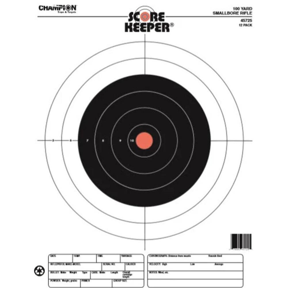 Buy Champion Scorekeeper Targets Fluorescent Orange Bull 100 yd. Small Bore Rifle 12/ct online