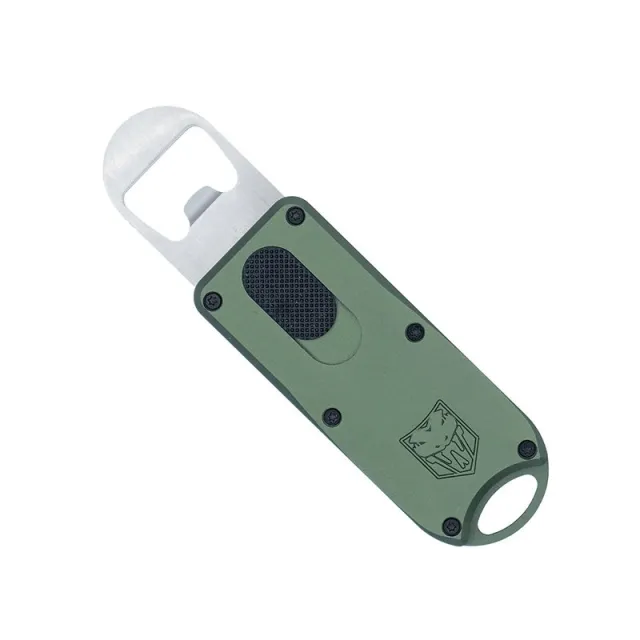 CobraTec Knives Bottle Opener OTF Green Lanyard CTOTFBOODG - CobraTec Knives