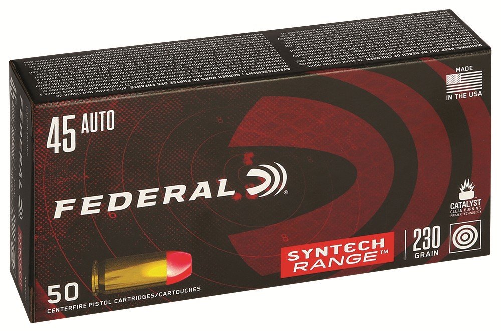 Federal AE45SJ1 .45 ACP 230 Grain Total Synthetic Jacket 50 Rounds - Federal Premium Ammunition - 45 ACP
