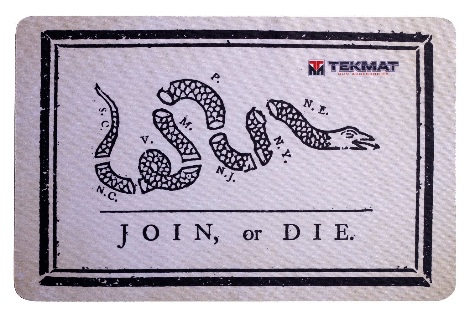 Buy TekMat Join or Die Gun Cleaning Mat 17" Black/Gray R17-JOIN online