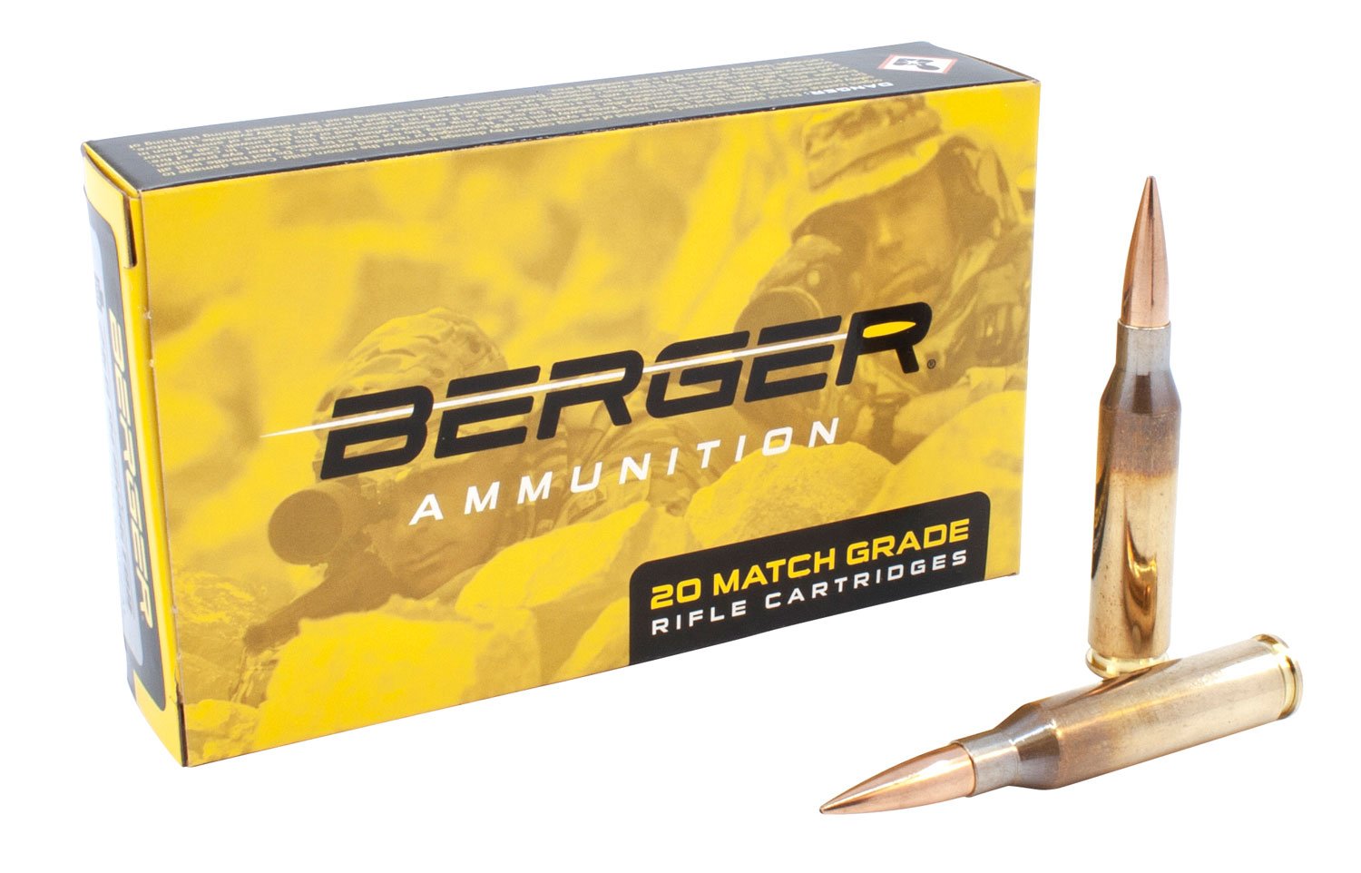 Berger Bullets 30020 .260 Rem 130gr Hybrid Open Tip Match Ammo 20 Rounds - Berger Bullets - 260 Rem