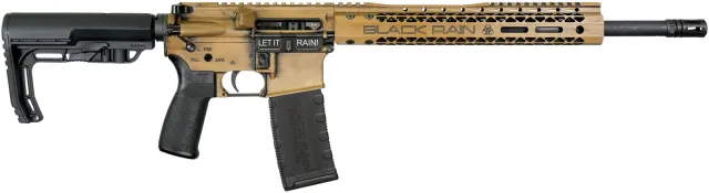 Black Rain FUSIONTEB 5.56 Rifle 16" Tigers Eye Battleworn 30rd MLOK - Black Rain Ordnance - 5.56