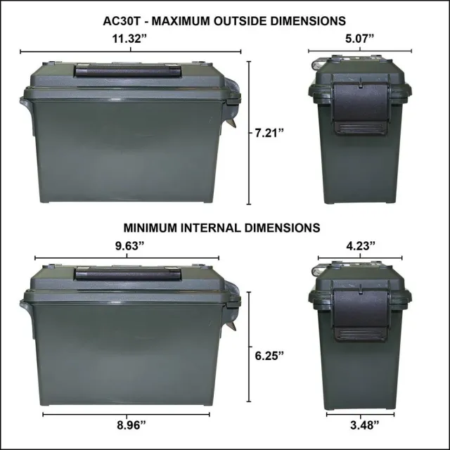 MTM Limited Edition 1776 Multi-Can Ammo Crate AC4C-1776 - Mtm Molded Products Company
