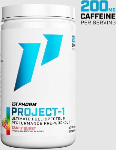 Buy 1st Phorm Project-1 Pre-Workout Candy Burst 200mg Caffeine online