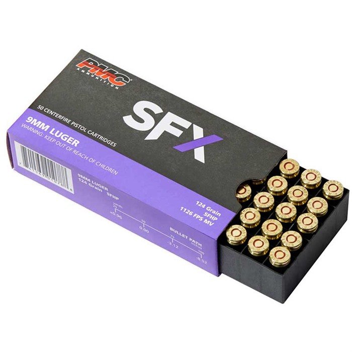 PMC 9SFX 9mm Luger 124gr StarFire Hollow Point Ammo 50 Rounds - PMC - 9mm Luger