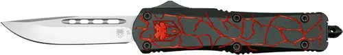 Buy CobraTec Knives Medium FS-3 OTF Fractured Black Red 3 In D2 online