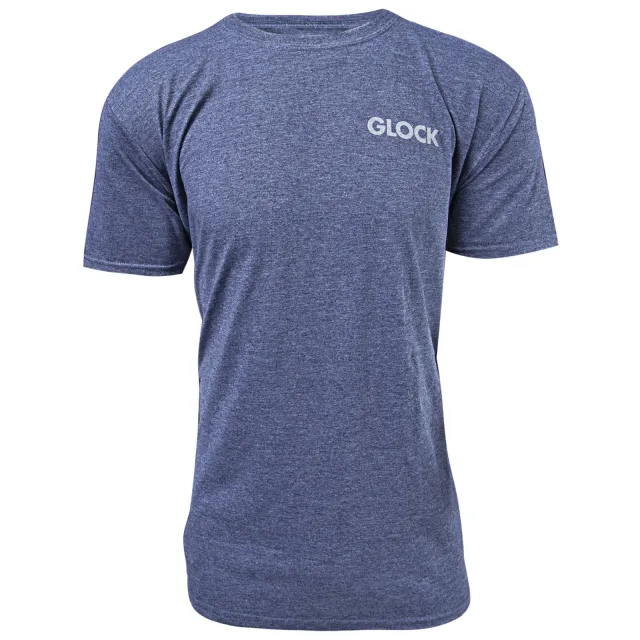 Glock AA75158 Pistol Flag Heather Navy XL Cotton/Polyester T-Shirt