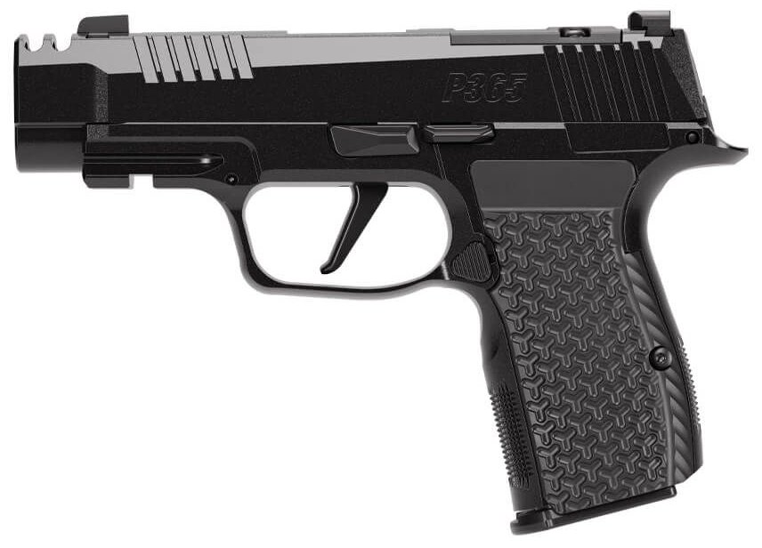 Sig Sauer P365 LUXE AXG Handgun .380 Auto 12rd Magazine(3) 3.1 Compensated Barrel Black Finish - Sig Sauer - 380 ACP