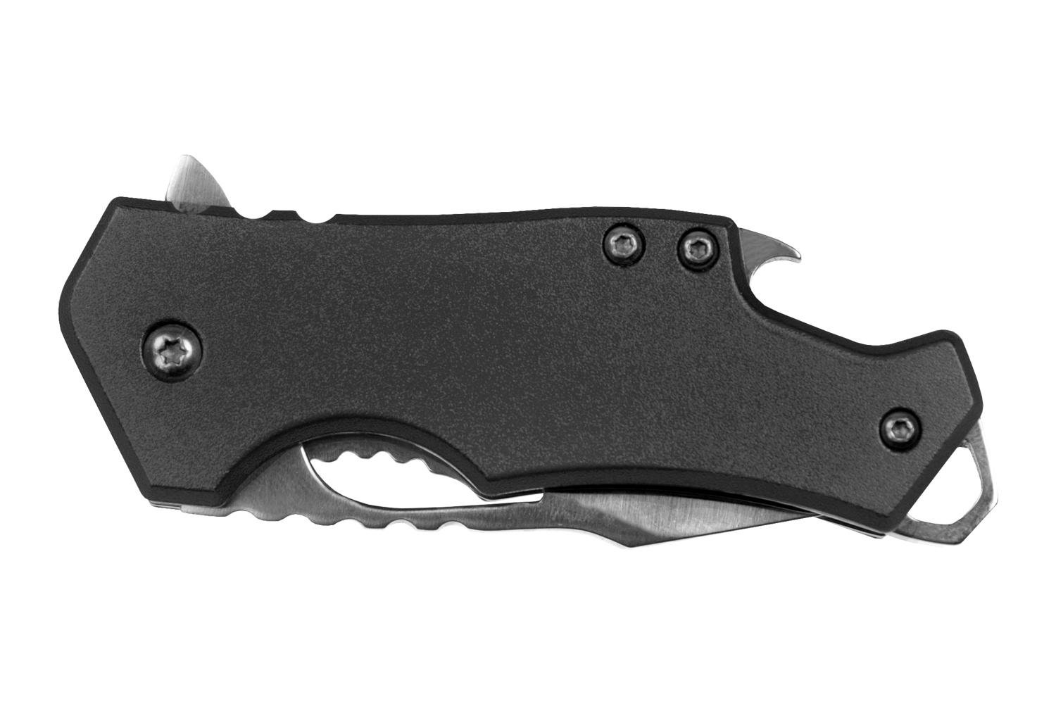 Buy Sarge Knives Black Fuse Folding Knife 2 3/8 Blade Black with Bottle Opener online
