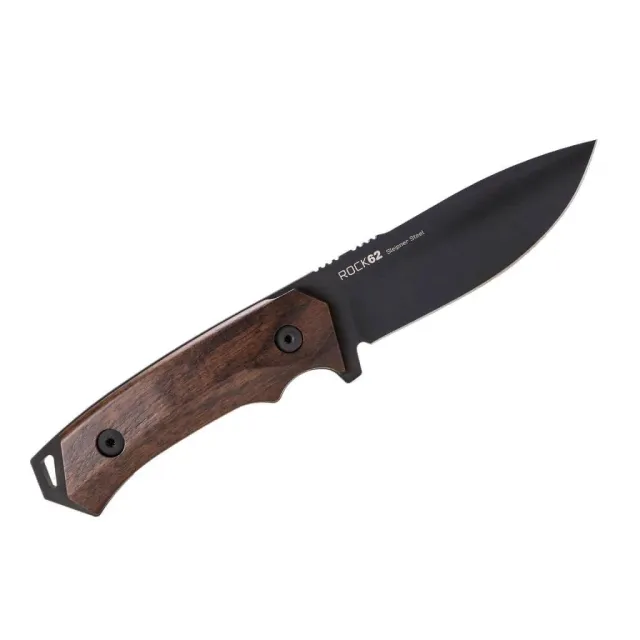 WOOX Rock 62 BU.KNF001.01 Fixed Blade Knife 4.25 In Walnut Handle - WOOX, LLC