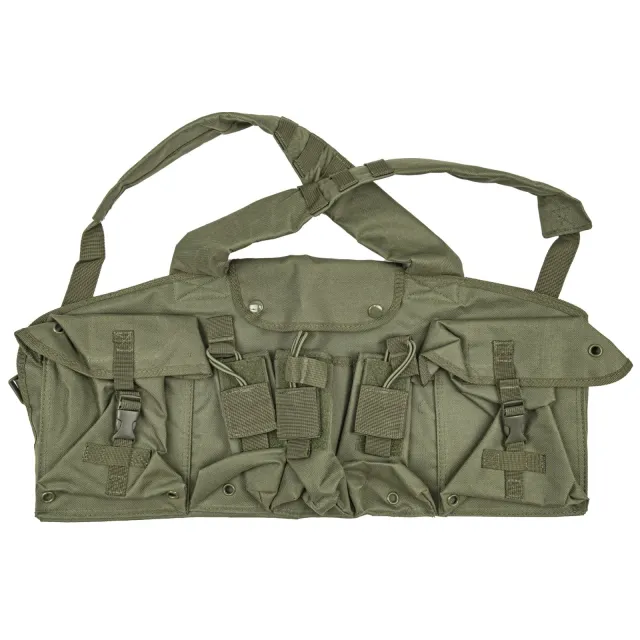 Buy NcStar CVAKCR2921G AK Chest Rig, Green, Ambidextrous, Holds 6 Mags, Nylon online