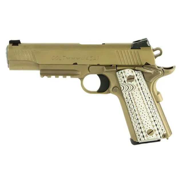 Colt O1070M45 Government M45A1 .45 Auto 5" Barrel FDE DLC Finish 8rd