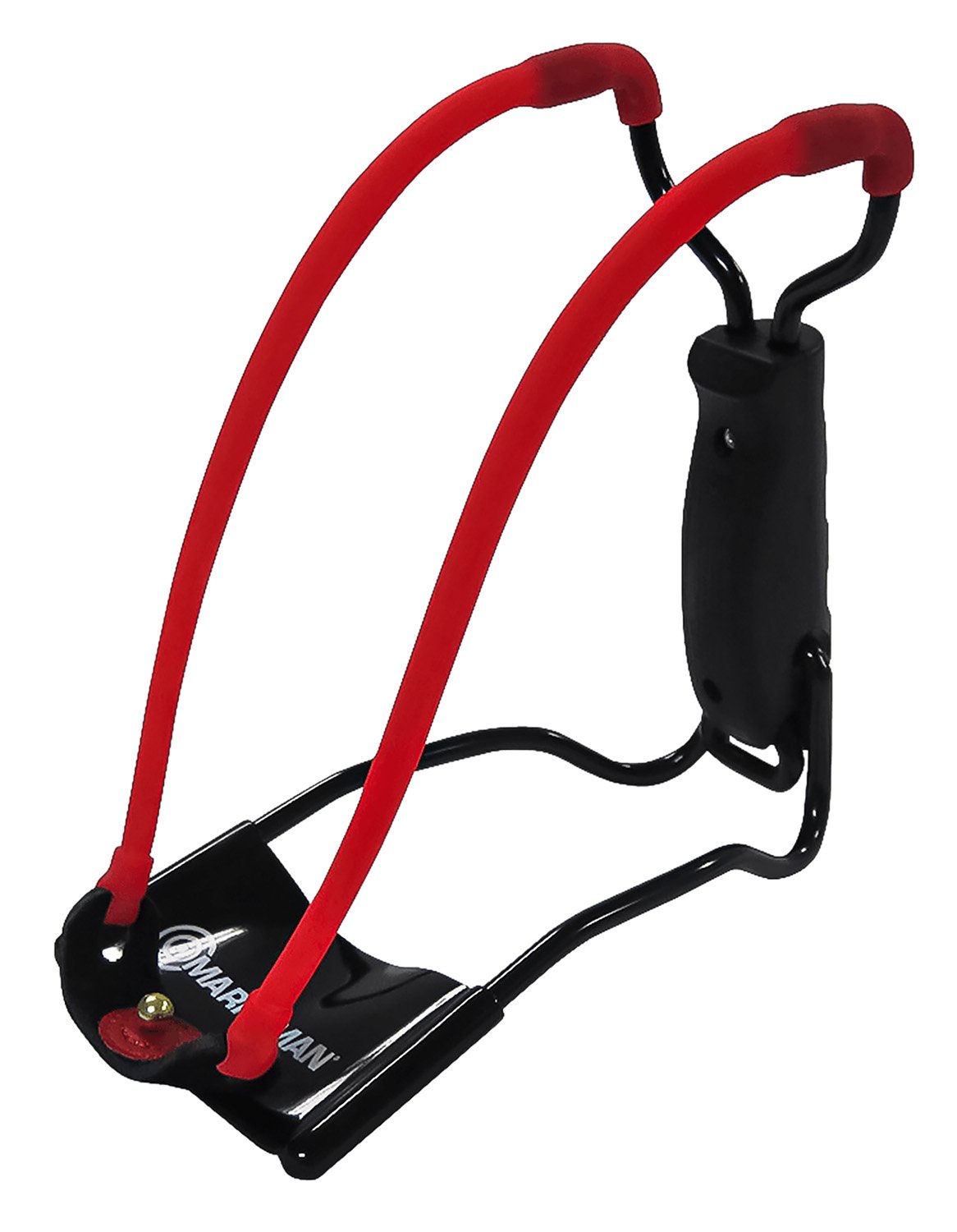 MRK Marksman 3055 Black/Red Folding Slingshot Black Molded Handle - MRK - Black/Red