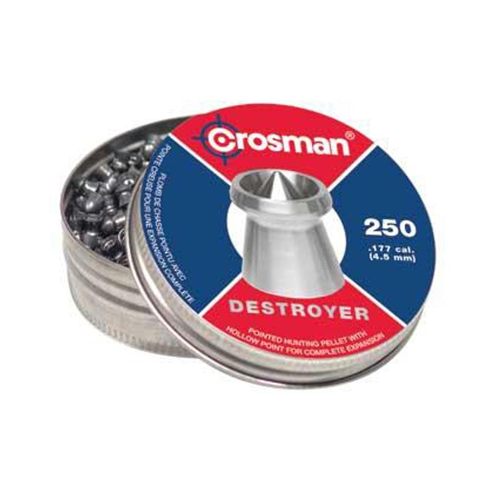 Crosman Destroyer Pointed Dished .177 Pellets 250 Per Tin DS177 - Crosman - .177 PELLET