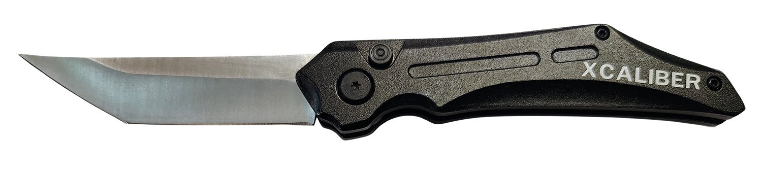 Buy Xcaliber Switchblade Folding Tanto 3.5in D2 Steel Blade Black Aluminum online