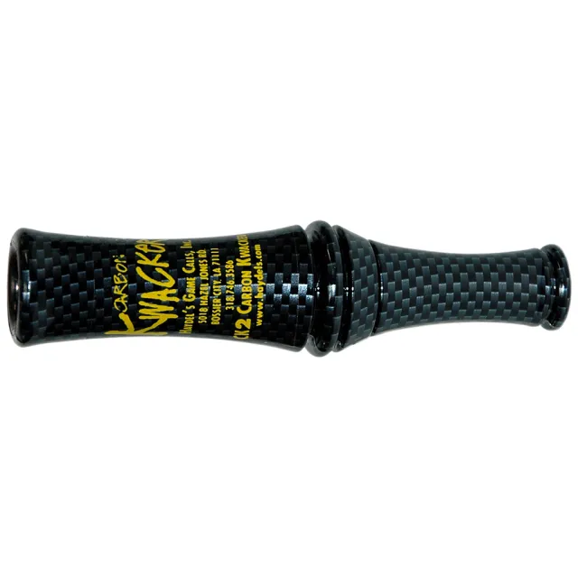 Haydel's Game Calls CK-2 Carbon Kwacker Mallard Duck Call 2-Reed Raspy Tone - Haydel's Game Calls