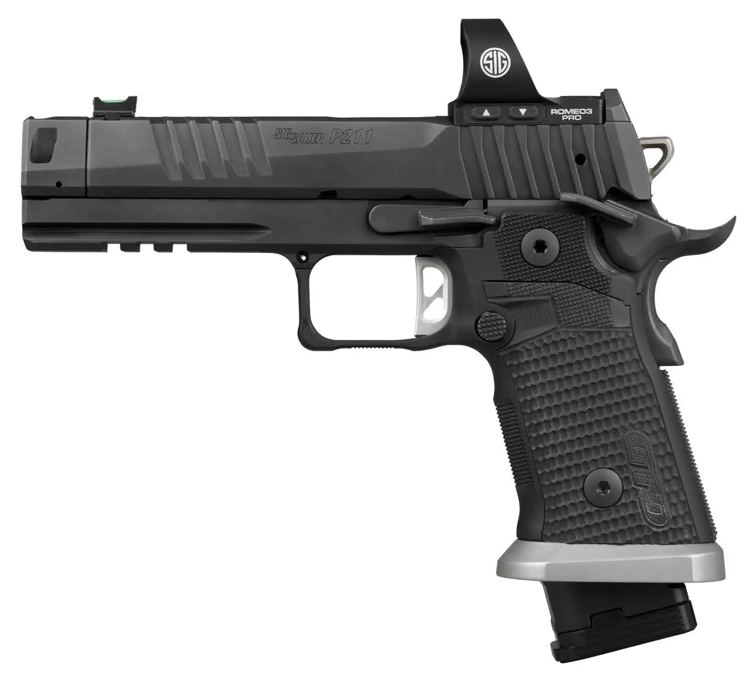 SIG SAUER 211F-9-GTO-R3P P211-GTO RXSL 9mm 4.4" Bull Barrel Nitron Semi-Auto Pistol - Sig Sauer - 9mm
