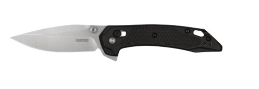 Kershaw Bonneville 3.2 In Modified Clip Point Plain Edge Manual Black - Kershaw