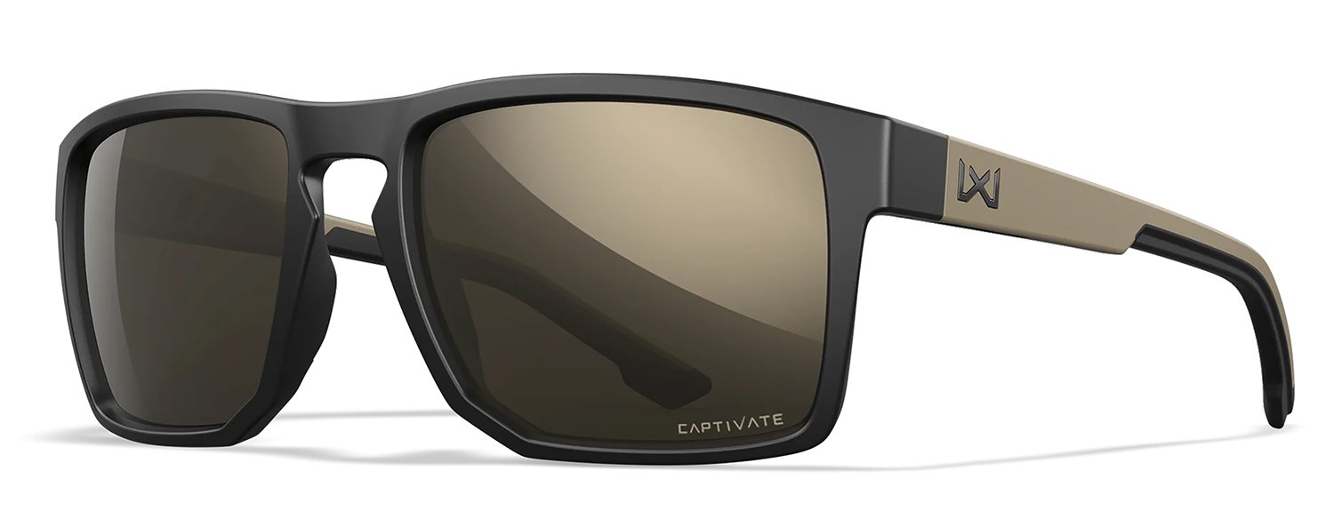 Buy Wiley X Founder AC6FND04 Matte Black Tan Tungsten Mirror Lens online