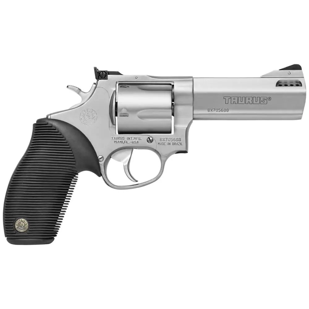 Taurus Tracker 44 Large 44 Magnum 4in 5rd Stainless Revolver (2-440049TKR) - Taurus International Manufacturing, Inc. - 44 Magnum | 44 Special