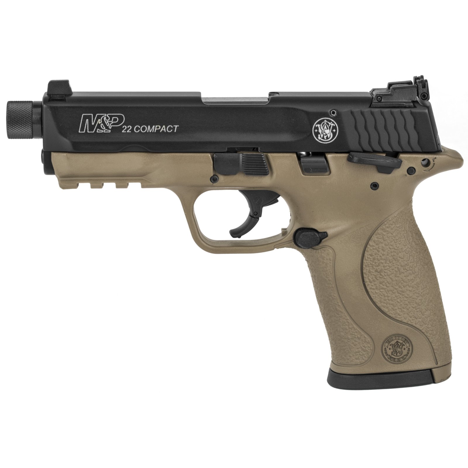Buy Smith & Wesson M&P22 Compact 22 LR 3.5 in Flat Dark Earth 10+1 Single Actio online