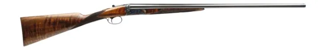 Dickinson LLC Estate Break Open 2.75" 2rd 28" Side By Side Barrel, True Bone-Charcoal Case Hardening Receiver, Turkish Walnut Stock - Dickinson - 12 Gauge