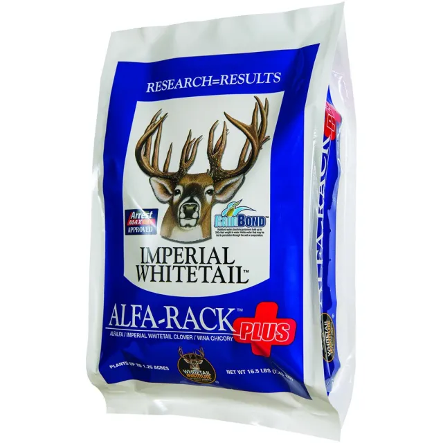 Whitetail Institute IAP165 Imperial Alfa Rack Plus Seed 16.5 lb, 1.25 Acres - Whitetail Institute