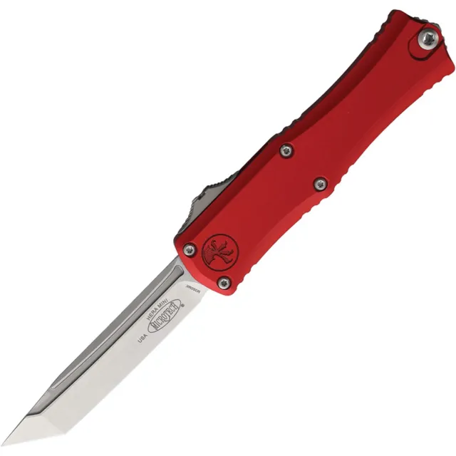 Microtech Hera II Mini 2.96 In T/E Stonewash Red ALU HNDL - MICROTECH for sale at Iron and Lace