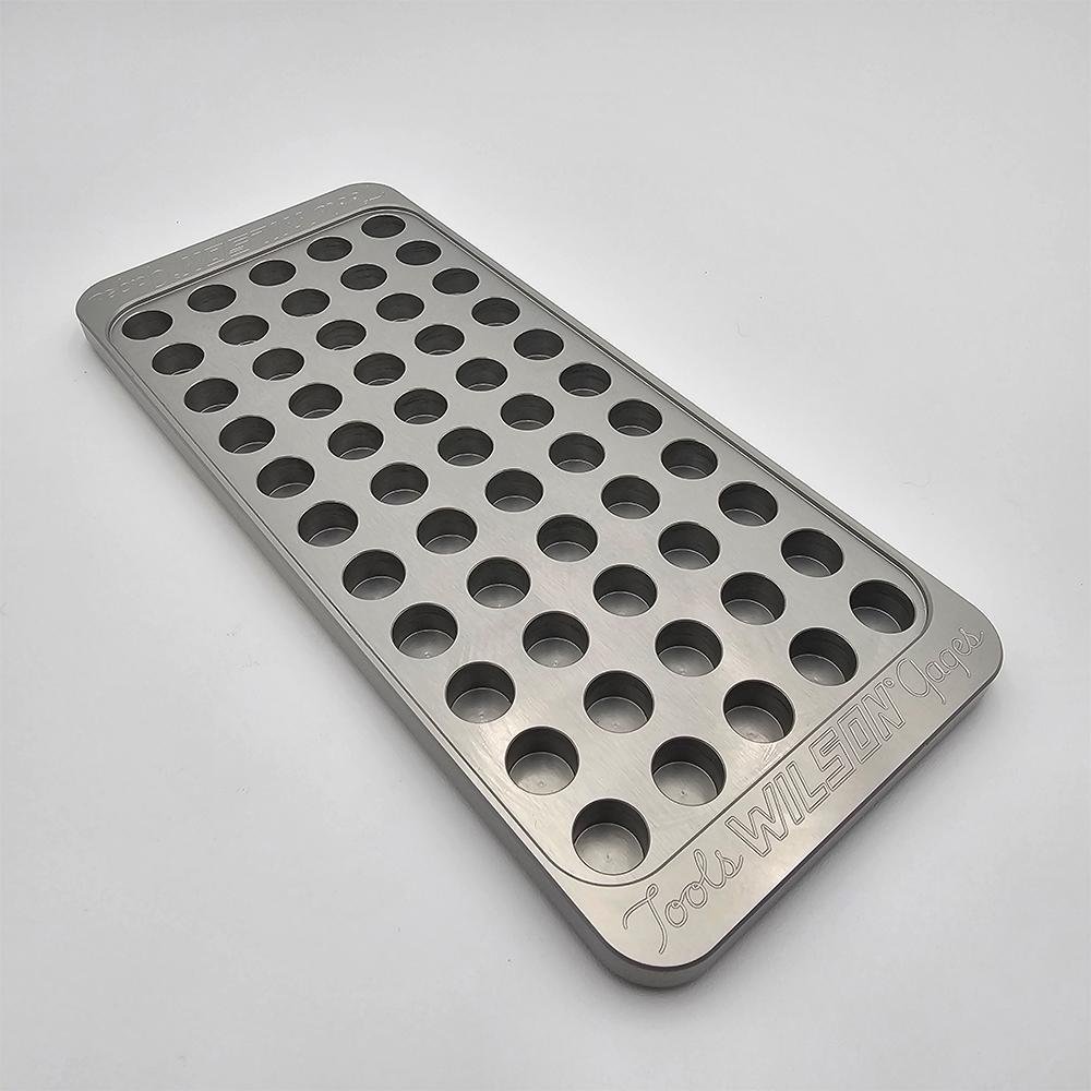 L.E. Wilson WIL-TR12 Billet Aluminum Reloading Tray, 55 Holes, .473" - L.E. Wilson