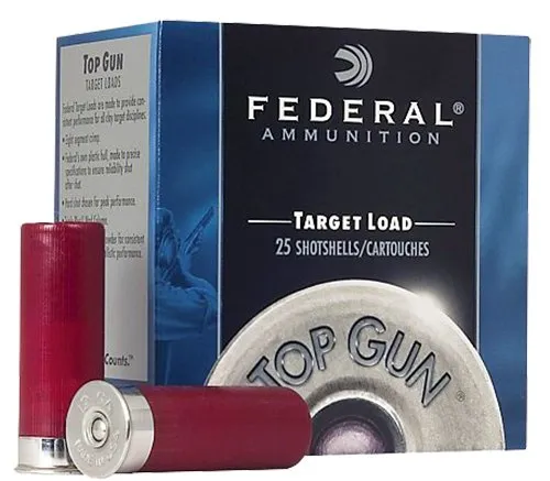 Federal TG128 Top Gun 12 Gauge 2.75 in 1 1/8 oz #8 Shot 25 Rounds - Federal Premium Ammunition - 12 Gauge for sale at Keys Gun Shop