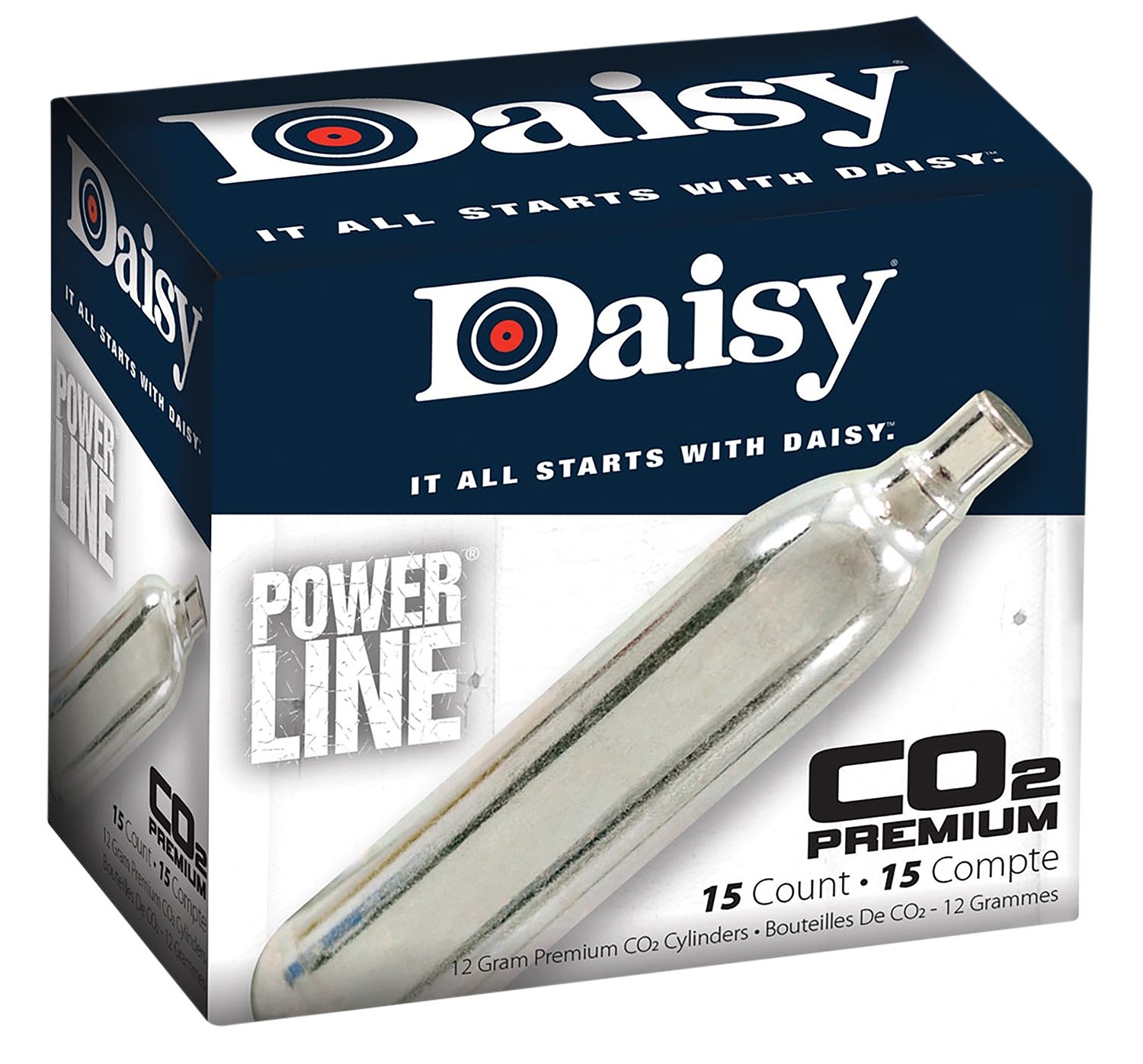 Daisy Outdoor Products CO2 Cylinder 12 Gram 15 Pack 997015-611 - Daisy Manufacturing Co., Inc. - 12 GRAM