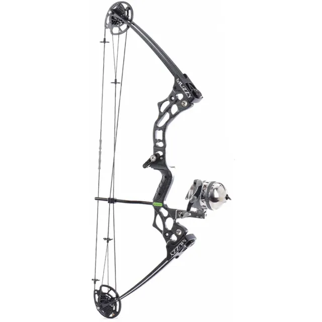 Muzzy 7925-L V2 Spin Kit Bowfishing Package LH, 25-55 lbs, 25-31.5 in - Muzzy