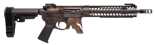 SPIKES TACTICAL RARE BREED SPARTAN DISTRESSED 11.5" 5.56 PISTOL W SB3 BRACE & R2