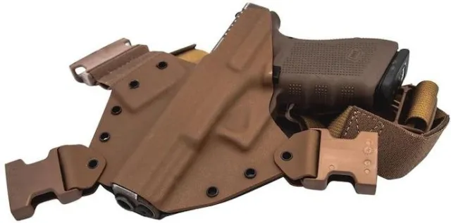 GUNFIGHTERS SWN-040222 Chest Holster Grey Coyote Left Hand