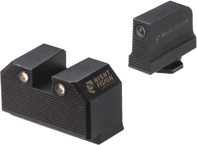 N.FISION STEALTH Square-Glock 17/19/45 MOS Optic/Supp Height Black - Night Fision