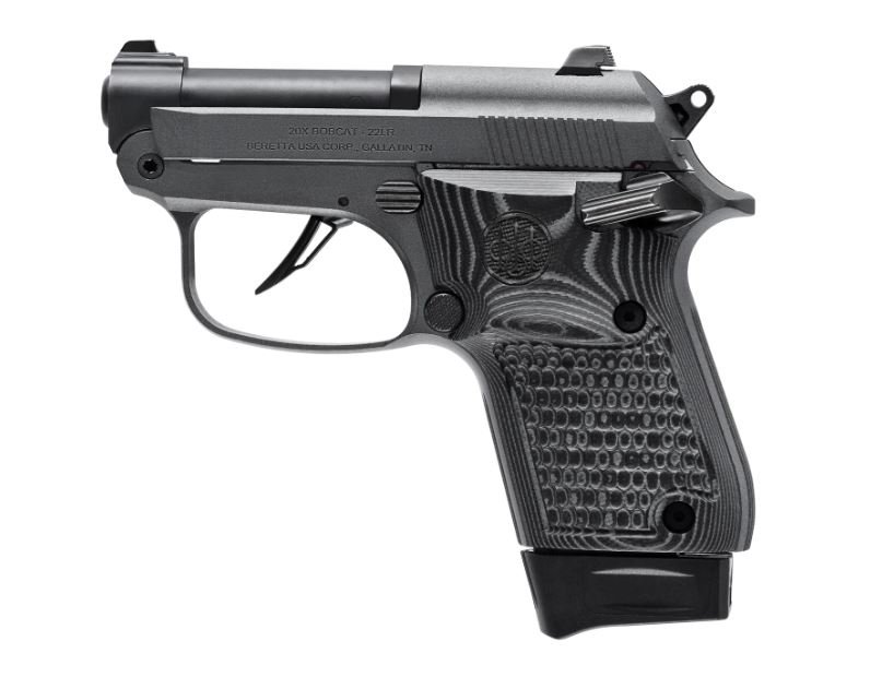 Beretta J20X22R8M2 Bobcat 20X .22LR 8RD Gray/Black G10 Grips Trident Trigger - Beretta - 22 LR