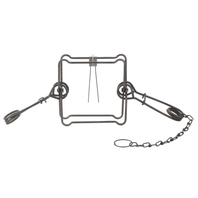 Duke 280 Double Spring Body Grip Trap - 8" x 8" Jaw Spread - Model 480 - Silver Color - Duke Manufacturing Co.
