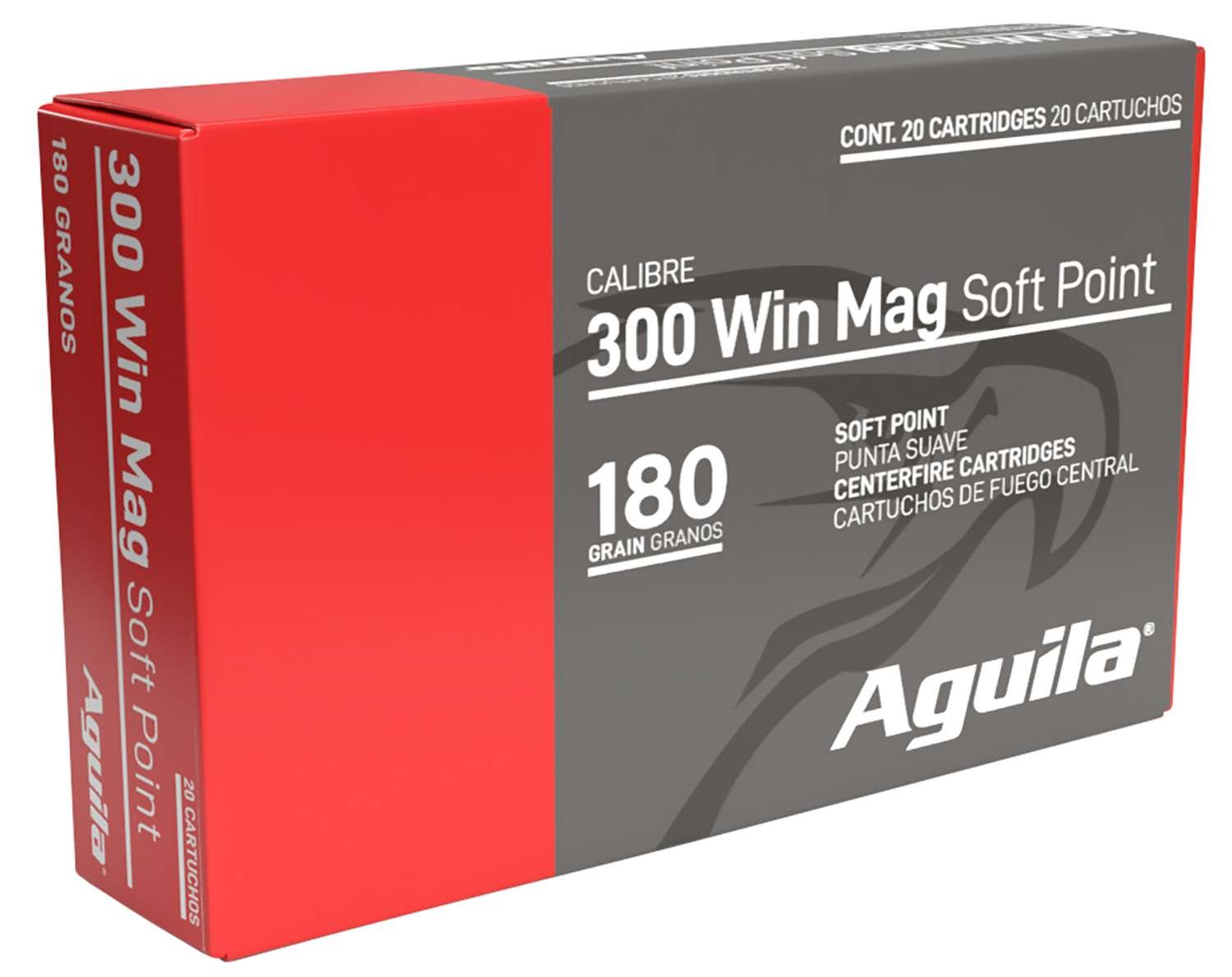 Aguila 82044AG .300 Win Mag 180gr InterLock BTSP Ammo 20 Rounds - Aguila Ammunition - 300 Win Mag
