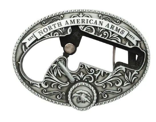 NAA BBO-MS 22 WMR Stainless Magnum Oval Belt Buckle 1 1/8In