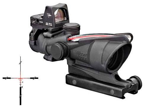 Trijicon ACOG TA31-C-100550 4x32mm Red Crosshair .223 Matte Black - Trijicon - 32MM