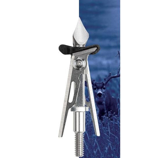Bear Archery ABH100SK2CB 2-Blade Expandable Broadhead 2 in Silver/Black - Escalade Sports DBA Bear Archery