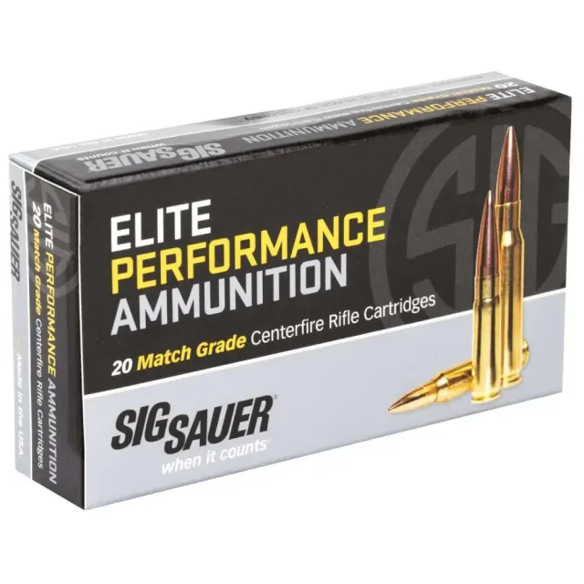 Sig SAUER Elite Performance Match Grade .300 Blackout 125Gr 20/Box OTM Ammo - Sig Sauer - 300 AAC Blackout