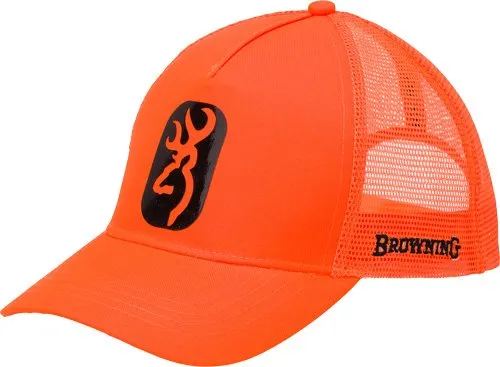 Browning CAP Centerfire Blaze Orange W/Buckmark Patch ADJ 308055011 - Browning