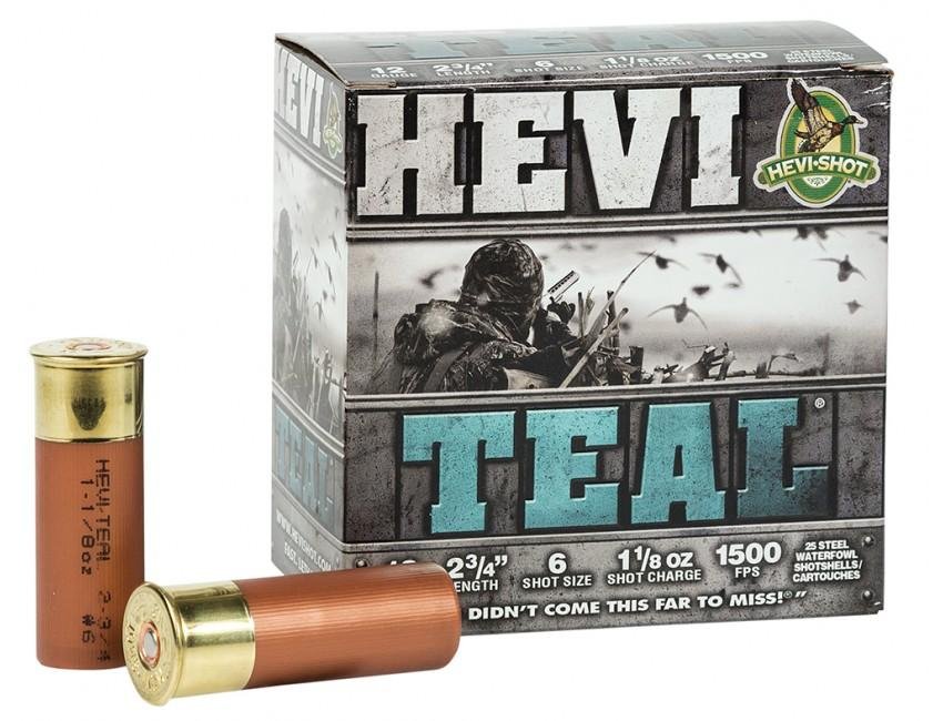 Buy HEVI-Shot HS61226 HEVI-Teal 12Gauge 2.75" 1 1/8oz 6Shot 25 Per Box/10... online