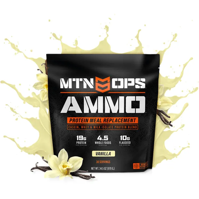 MTN OPS 1013 Ammo Whey Protein Meal Replacement Vanilla 19g - MTN OPS