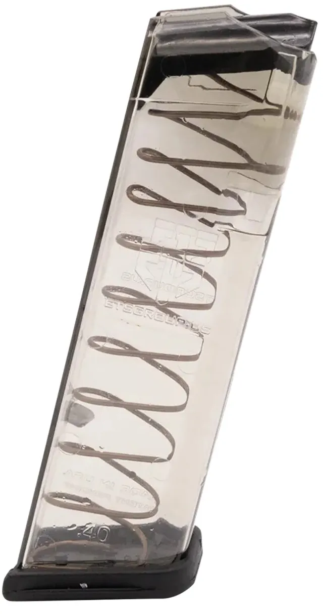 Elite Tactical Systems GLK22 40 S&W 16rd Polymer Magazine Translucent Smoke