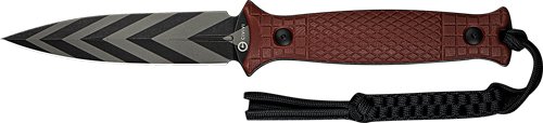 Civivi C230263 Perfrico Fixed Knife 4.49" Burgundy G10/Striped Blade - CIVIVI