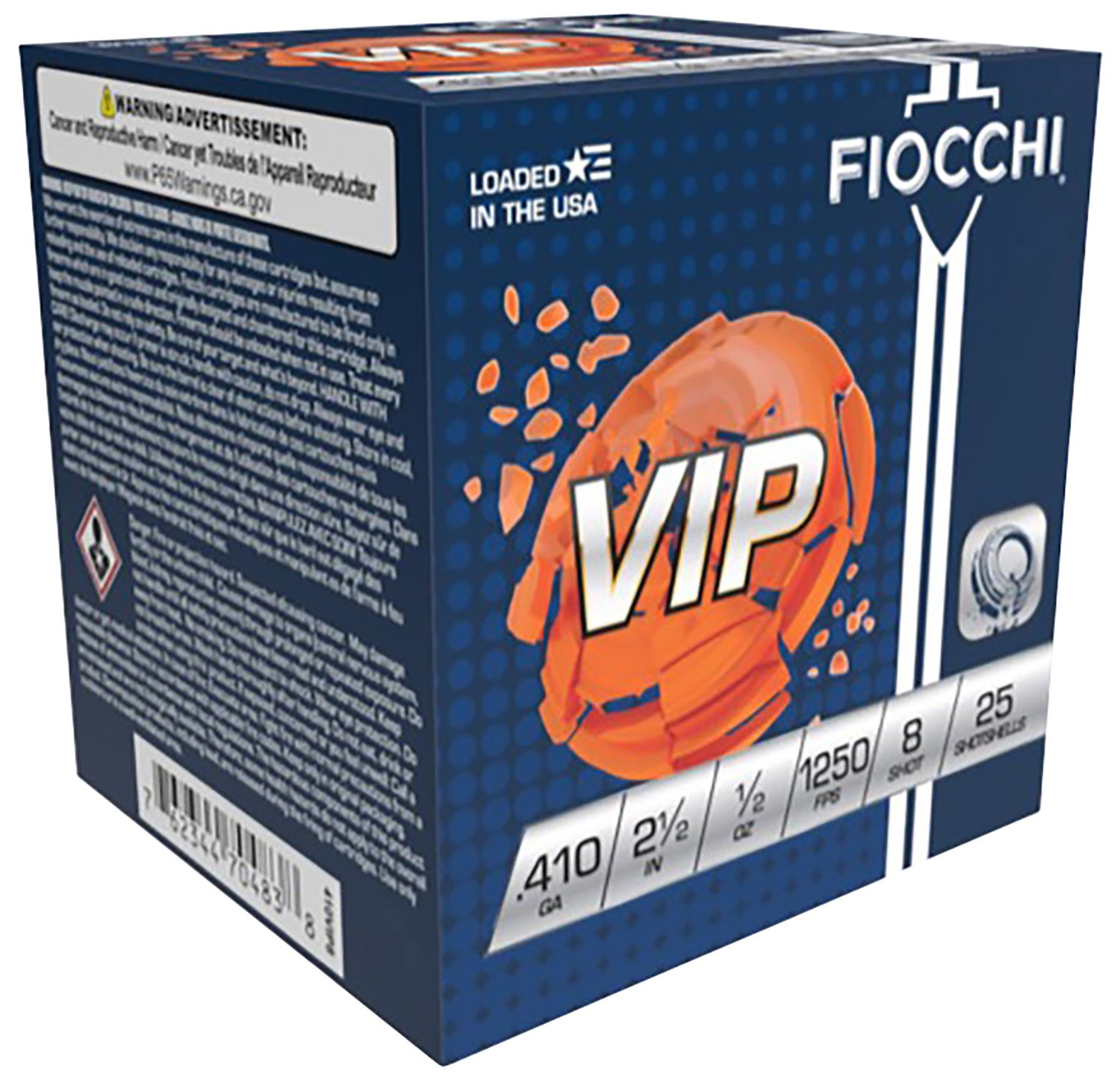 Buy Fiocchi VIP Target Shotgun Loads 410 ga. 2.5 in. 1-2 oz. 1250 FPS 8 Shot... online